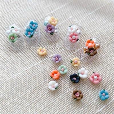 China DIY Mix Color Resin Flower Nail Art Decoration Sun Flower DIY Embellishments Manicure Accessories Resin Flower for sale