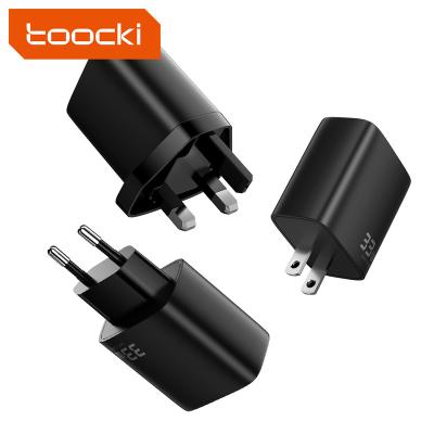 China For Mobile Phone/Laptop/Tablet/Earphone Toocki Dual Port 33 Type C Mini Mobile Phone Super Fast Charger 33W PD3.0 Watt QC3.0 Charger for sale