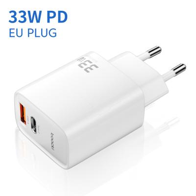 China Universal PD33W Toocki Charger USB Wall Fast Charging Charger For Headphones Best Quality PD33W Toocki Mobile Phone/Laptop/Tablet/Travel Adapter With Dual Ports for sale