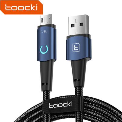 China Toocki Cheapest micro usb charger 2.4A micro usb charger output power android micro led indicator micro usb cable for sale