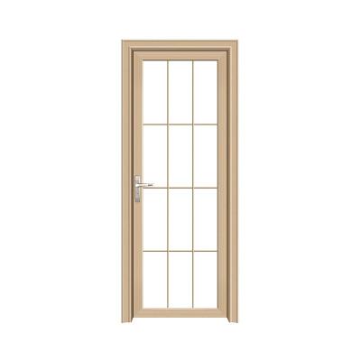 China JIUYIXING Latest Design Waterproof Minimalist Narrow Frame Aluminum Double Tempered Frosted Glass Door For Bathroom for sale