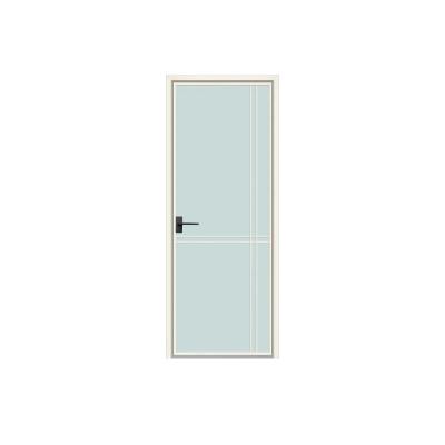 China JIUYIXING Waterproof Customized Modern Style Low Price Heat Insulation Aluminum Alloy Interior Glass Door For Bathroom for sale