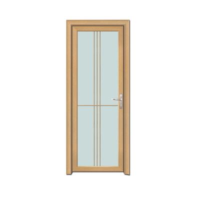 China JIUYIXING Factory Sale Waterproof Customized Style Modern Aluminum Swing Bathroom Glass Door With Frost Glass for sale