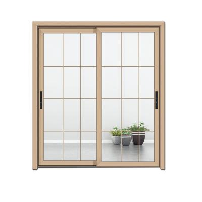 China JIUYIXING Sound Insulation Simple Design High Quality Metal Kitchen Aluminum Sliding Glass Door With Sound Insulation for sale