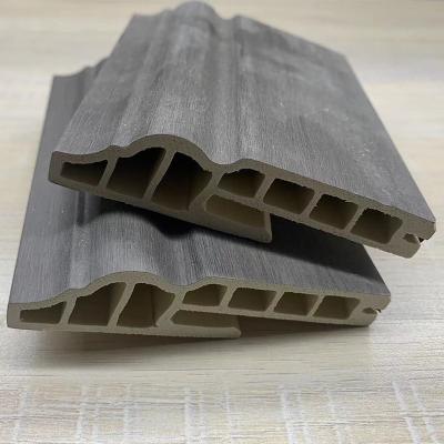 China Factory Modern Custom High Quality JIUYIXING Wood Compound PVC Plastic Skirting Board Flooring Accessories for sale