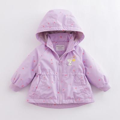 China Marc&janie Viable Girls Autumn Fashion Print Waist-Skimming Jacket Baby Toddler Coat 221605 for sale