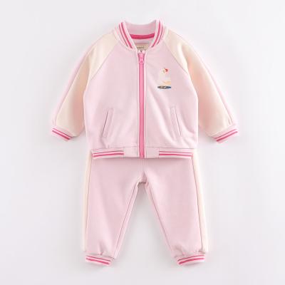 China marc&janie 220119 washable girls' spring cotton sports clothing set children's cute fashion casual sports suit for sale