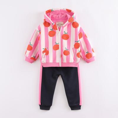 China Spring Autumn Girls Super Comfy Cotton Striped Sports marc&janie 220115 Fit Cute Kids Fashion Daily Long Sleeve Set for sale