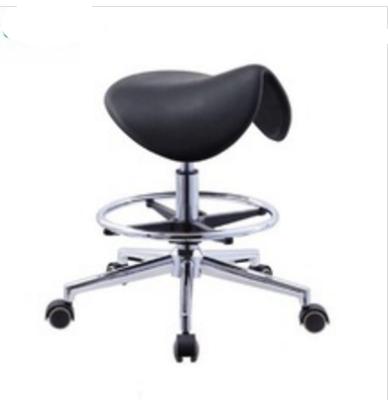 China Acrylic Adjustable Saddle Dentist Stool For Dental Unit for sale