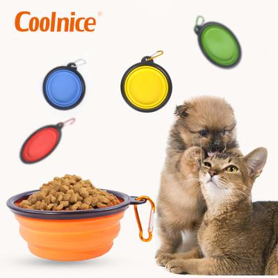 China Viable factory wholesales pet food bowls pet supplies collapsible dog water bottle pet feeder for dog cat for sale