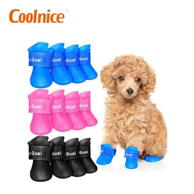 China Durable High Quality Durable Waterproof Comfortable Protect Pet Leg Silicone Pet Boot/Shoe for sale