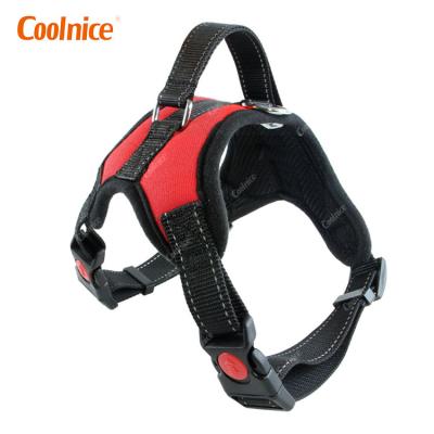 China Customized Reflective Padded Mesh Dog Leash Collar Pet Accessories Logo Breathable Pet Harness Dog Harness for sale