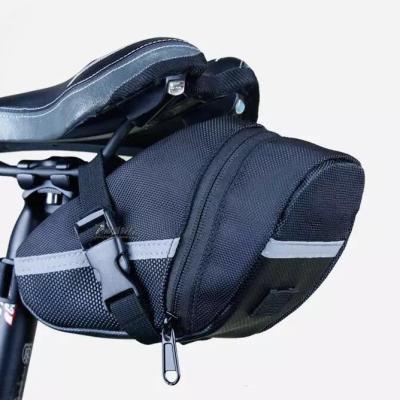 China Waterproof Durable Bicycle Seat Bag Cycling Waterproof Triangle Shape Tail Bag With Reflective Bike Tool Bag for sale