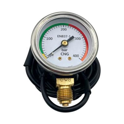 China Pressure gauge 400bar auto cng pressure gauge spare parts standard size for sale