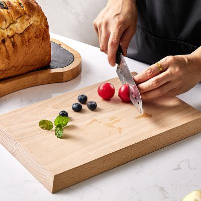 China Sustainable Cheap Price Eco - Friendly Kitchen Rectangle Beech Wood Cutting Cutting Board for sale