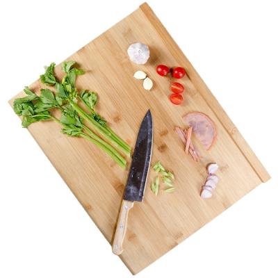 China Large Sustainable Wholesale Bamboo Cutting Boards Kitchen Cutting Chopper Reversible Pastry Kneading Board for sale