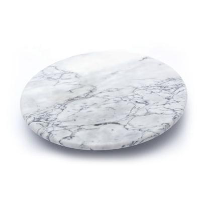 China Custom Wholesale American Classic Beautiful Round Shape Restaurant Lazy Susan Thick Marble Turntable for sale