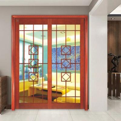 China Sound Insulation Wooden Sliding Door Philippines Price And Design Solid Hollow Slide Track And 200 Kg Wooden Door Hardware for sale