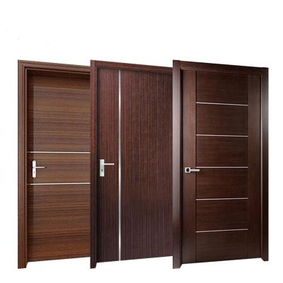 China Waterproof Eco-Friendly Wooden Interior Canopy Pattern Home Room Doors Interior Partition Door for sale