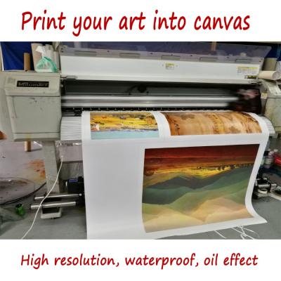 China Waterproof+ECO-Friendly High Resolution Custom Giclee Printing Art On Cotton Canvas for sale