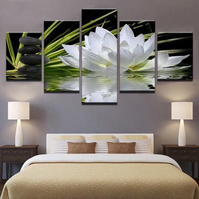 China Waterproof+ECO-Friendly Wall Art Canvas Oil Painting Flower Painting For Living Room Home Hotel Cafe Wall Decor for sale