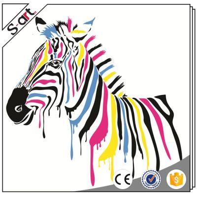 China Colorful Waterproof+ECO-Friendly Zebra Pop Art Canvas Print Painting for sale