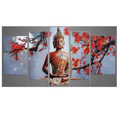 China Waterproof+ECO-Friendly China Factory Cost Price Multi Panel Buddha Canvas Print for sale