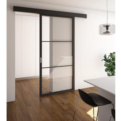 China HODOR BT22 Decoration Patio Pocket Glass Door with Sliding Hardware Decoration System for Barn Door for sale