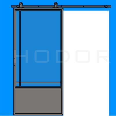 China French Type Decoration HODOR Style Sliding Door SG24 Front Door Glass With Irregular for sale