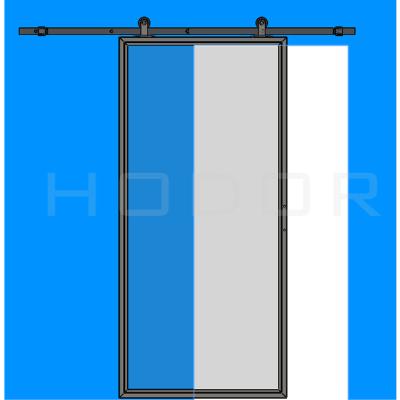 China HODOR SG01 Decoration Glass Door With One Piece Complete Steel Framed for sale