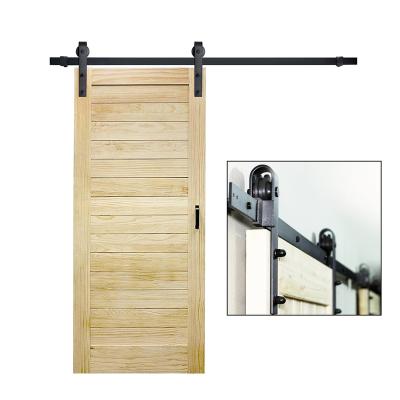 China Decoration Heavy Duty Sturdy Hodor 6.6Ft T Shape Sliding Barn Door Hardware Kit for sale