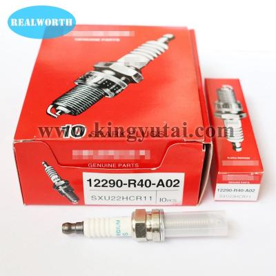 China Original engine parts spark plug 12290-R40-A02 SXU22HCR11 for HONDA standard for sale