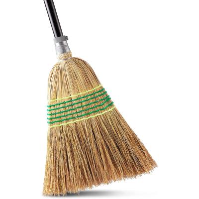 China Corn Broom Heavy Duty Broom Commercial Indoor Outdoor Perfect For Yard Garage Lobby Mall Market Floor Home Office Sheets for sale