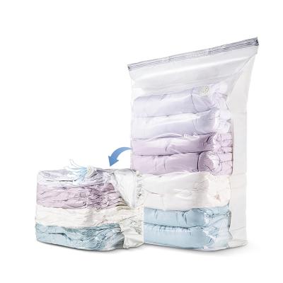 China Sustainable Storage Bag Reusable Vacuum Compression Bags, Space Saving Vacuum Packing Bags For Travel Clothes Mobile Bedding Blanket Quilt for sale