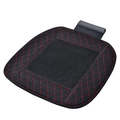 China Business / Luxury Super Thin NET&EVA Cooling Red Rhombus Hoop Car Cushion For Summer for sale