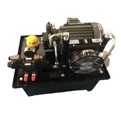 China 1.5KW machinery, vane pump, pressure 0-7Mpa, flow 20L/MINUTE, 40LT, CNC machine tool small hydraulic pump package for sale