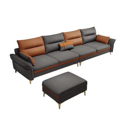 China Modern de Luxeleer Sofa Sophisticated Craftsman van de hotelwoonkamer Te koop