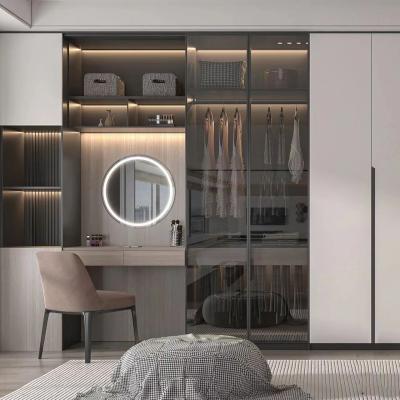 China Moderne de Zaal van het Okkernoothotel Garderobe met Opmaker allen in Te koop