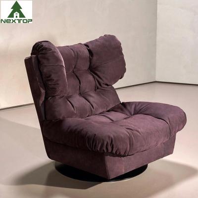 China OEM Light Luxury Single Chair Living Room Creative Rotating Leisure Sofa Chair Lounger à venda