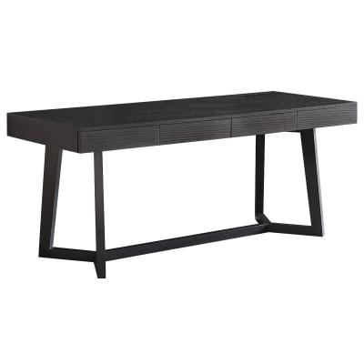 Cina Modern Black Y Legs Solid Wood Office Desk For Star Hotel Rooms in vendita