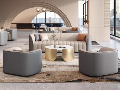 China Aanpasbare grootte luxe hotel lobby stand bank onderhandeling tafel en stoelen Te koop