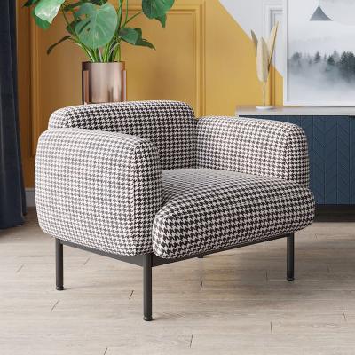 China Hotel single sofa chair bedroom sofa custom fabric leisure chair for sale