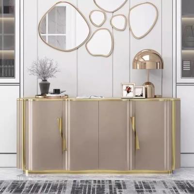 China Hotel Dining Cabinet Modern Cabinet Stainless Steel Hotel Solid Wood Dining Cabinet for sale