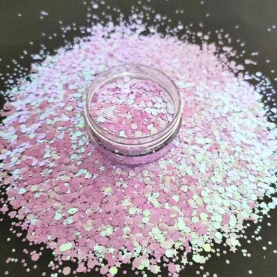 China CUPS Nails Bulk Bulk Custom Chunky Color Change Chameleon Shift Shimmer Glitter For Makeup Body for sale