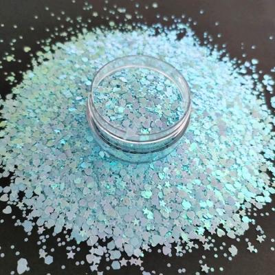 China CUPS Nails Bulk Bulk Custom Chunky Color Change Chameleon Shift Shimmer Glitter For Makeup Body for sale