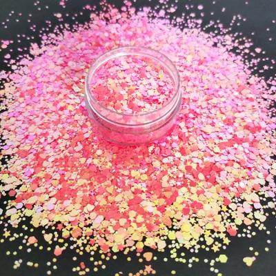 China CUPS Nails Bulk Bulk Custom Chunky Color Change Chameleon Shift Shimmer Glitter For Makeup Body for sale