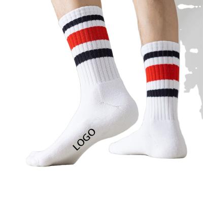 China Breathable Men's sports compression socks Socks Athletic Crew Men Basketball Socks Grey Elite for Man OEM Custom Logo White Black for sale