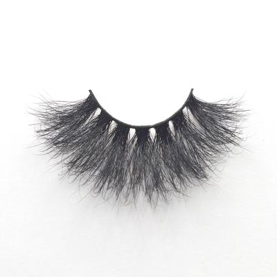 China Free Sample Long Natural 3D Mink Fur Eyelashes Custom Private Label 25mm Hand Made Transparent OEM for sale