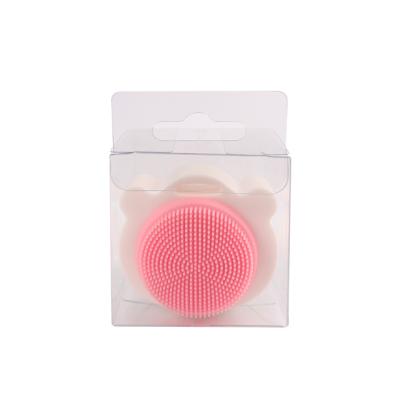 China Hangable Design Factory Direct Silicone And Soft Fiber Exfoliating Face Cleaner Brush for sale