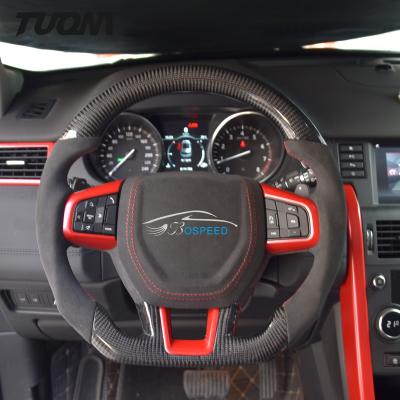 Chine La rayure rouge d'Alcantara s'étendent armure toile de taille de Rover Sport Steering Wheel Custom à vendre